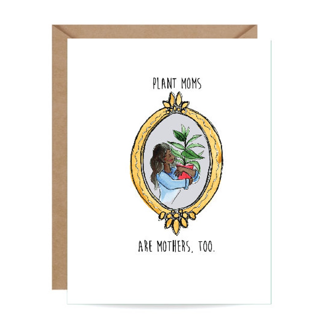Plant Mom Card Mother's Day, Greeting Card, Mothers Day, for Her, Pun ...