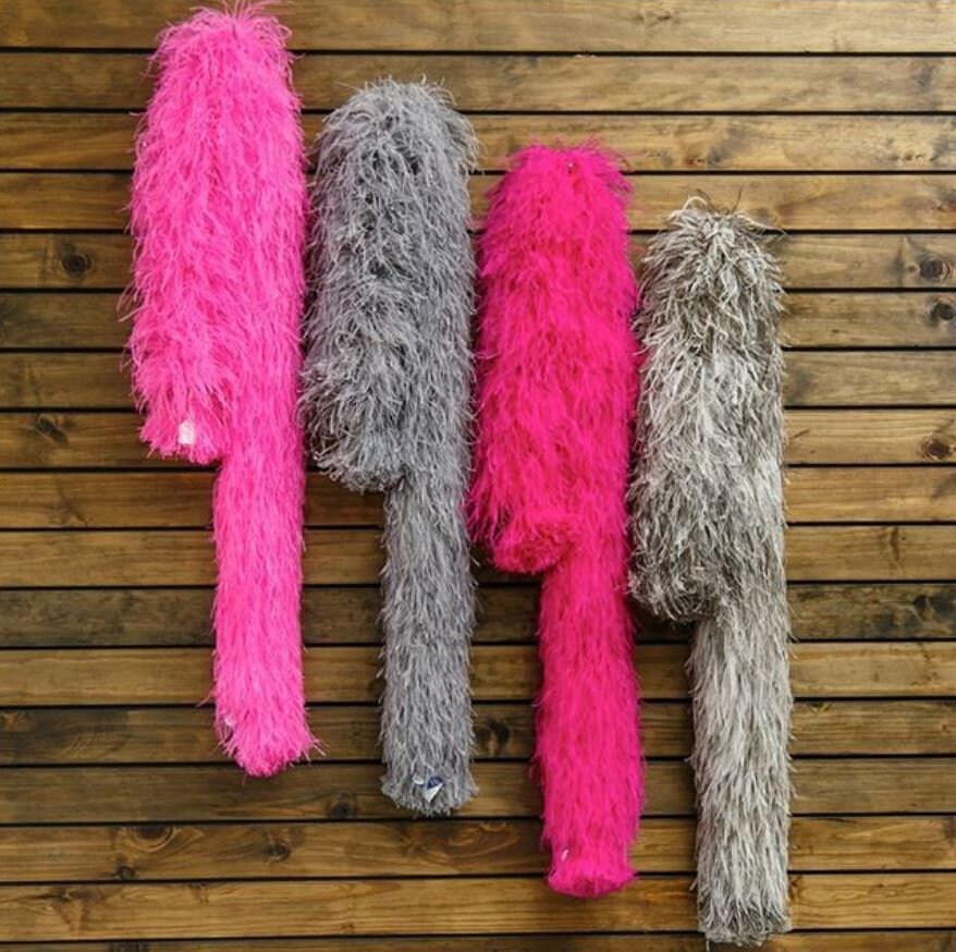 6 Ply Fluffy Colored Ostrich Feathers Boa 1/2/3/4Meters Feather