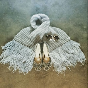 Mohair and Ostrich Feather Scarf, single or double layer, handmade from sustainable mohair