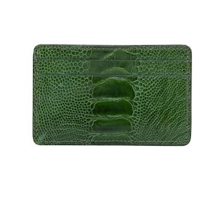 Credit Card Holder - Ostrich Shin Leather - minimalist wallet
