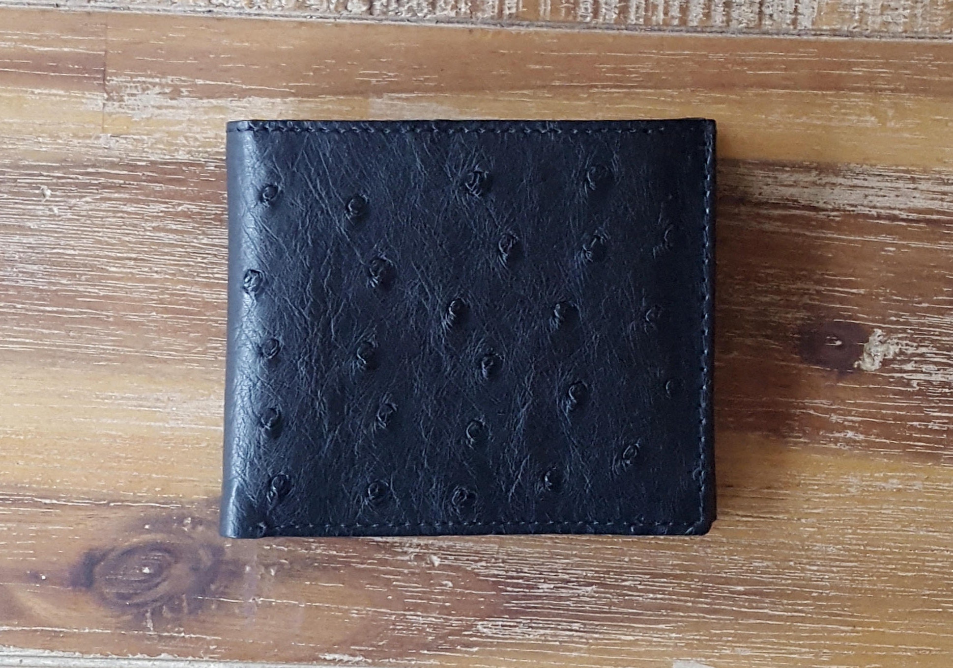 Genuine Ostrich Leather Wallet/ Billfold Slim - Etsy