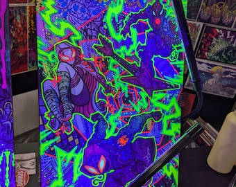 A Universe of Spiders GLOW Canvas