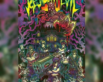 Resident Evil holographic print