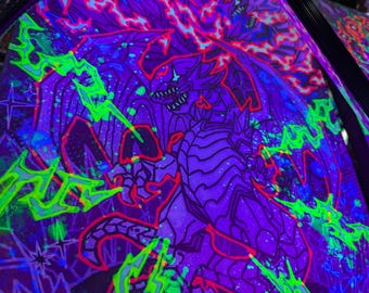 Blue Eyes GLOW canvas