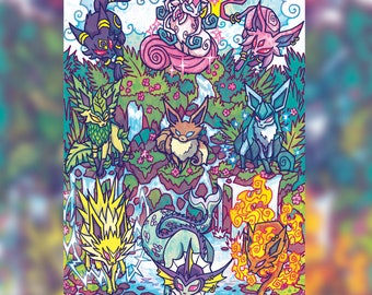 Eevee? I hardly Know Thee, Holographic print