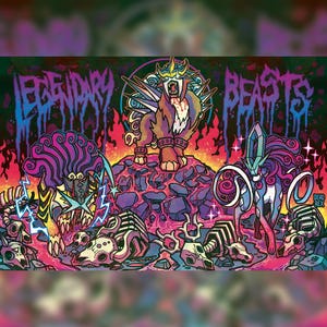 Legendary Beasts Black Light Canvas