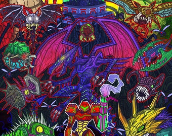 Metroid 11x17 print