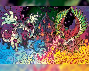 Gold and Silver Holographic print