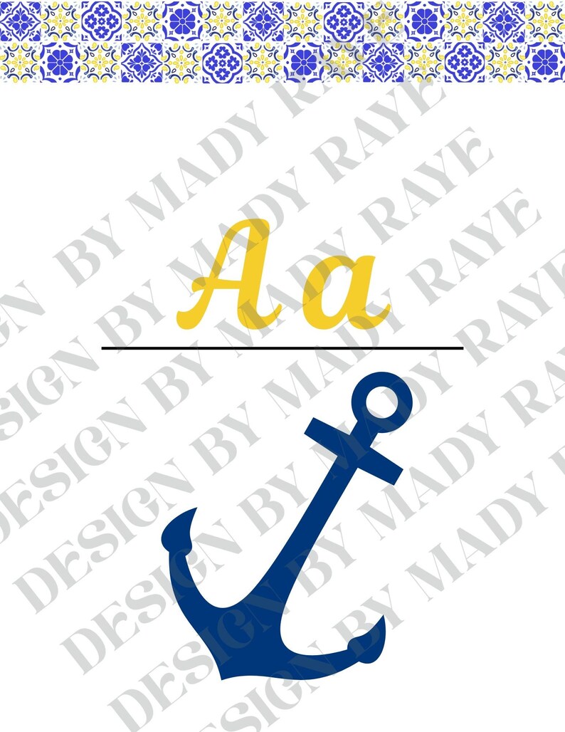 Amalfi Lemon Alphabet Wall - Etsy