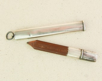 Sterling Silver Pencil Holder with Geo Rowney Pencil