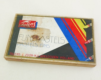 Vintage Box of Talens Pastels - Fine