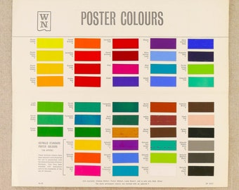 Poster Colours Colour Chart - Winsor & Newton