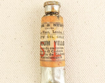 Cadmium Yellow - Vintage Winsor & Newton Artists' Oil Colour - 2 inch tube