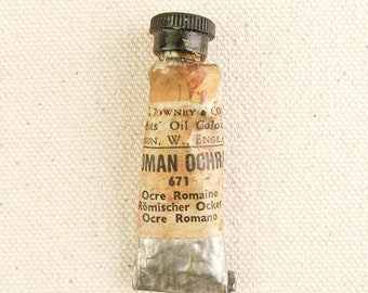 Roman Ochre - Vintage Rowney Artists' Oil Colour - No.2 tube