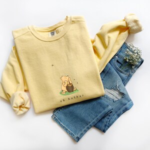 Vintage Comfort Colors Sweatshirt, Classic, Honey, Winter Apparel, Vintage Pullover, Matching Outfits, Character Jacket