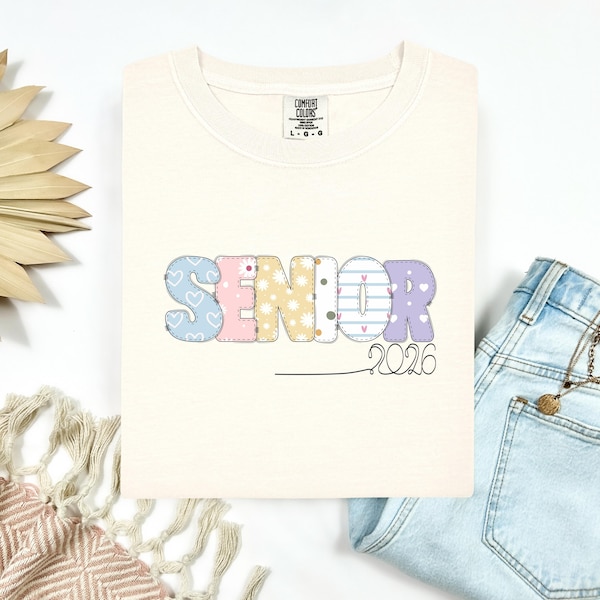 Senior Lettering Colorful Senior Bubble Letters - Etsy