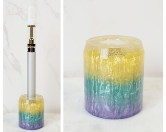 Vape Pen Stand Vape Pen Holder Handmade Lavender Sage Green Yellow and  Clear W Glitter Single Vape Pen Stand Toothbrush Holder Razor Stand - Etsy
