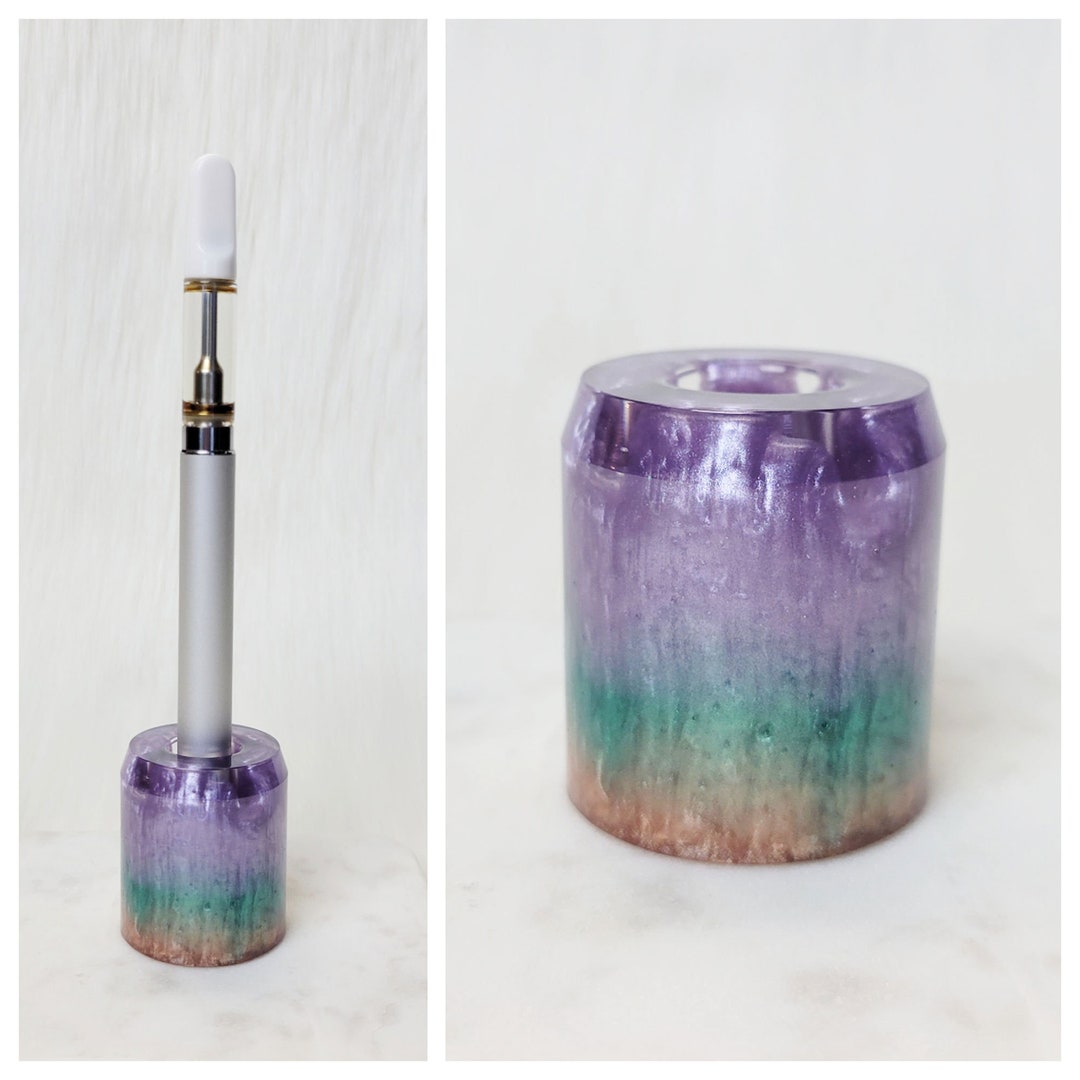 Vape Pen Stand Vape Pen Holder Handmade Lavender Sage Green and Copper