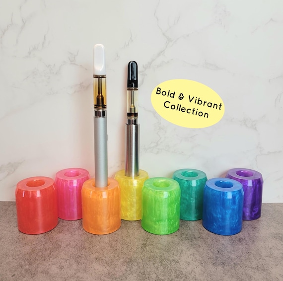 disposable vape pen holder Handmade Stands Bold & Vibrant Collection Single Vape Pen Dab Pen Holder Toothbrush Holder Razor Stand SUPER BERRY FUNKY REPUBLIC E-liquid flavor:Mint Steezy Miami - 20mg Texas Compliant Vape |