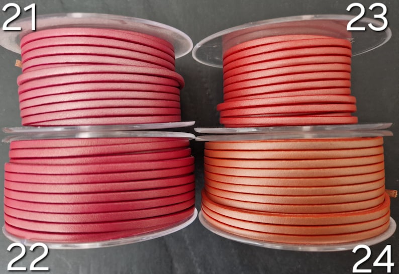 cinturino in pelle piatta europea di alta qualità da 3 mm immagine 7