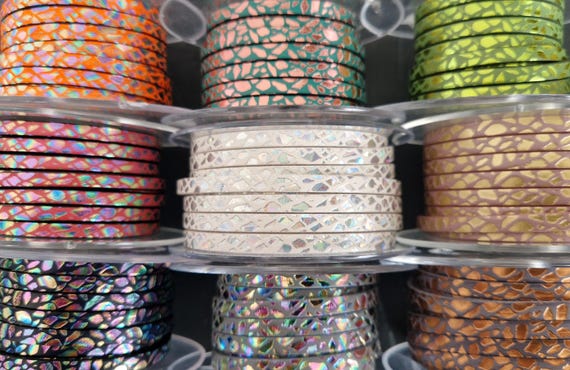 lanière cuir plat 5 mm transfert de grande qualité européenne