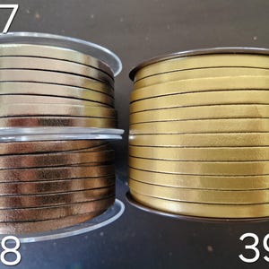 Cinturino in pelle piatta europea di alta qualità da 5 mm immagine 13