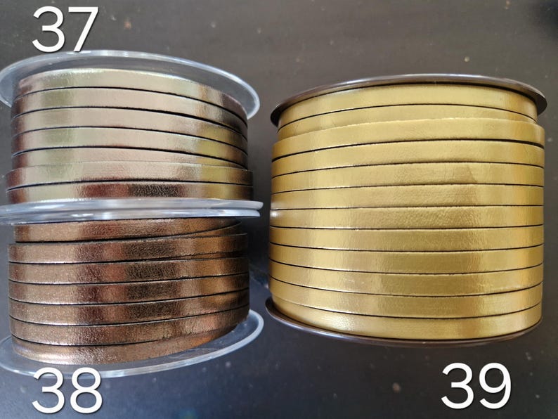 Cinturino in pelle piatta europea di alta qualità da 5 mm immagine 13