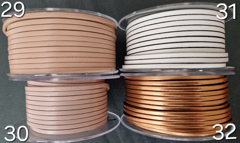 cinturino in pelle piatta europea di alta qualità da 3 mm immagine 9