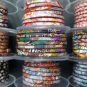 5mm Flat Leather -  High Quality Leather Cord - Made in EU