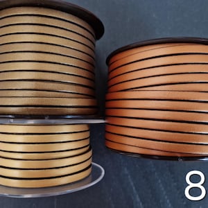 Cinturino in pelle piatta europea di alta qualità da 5 mm immagine 3