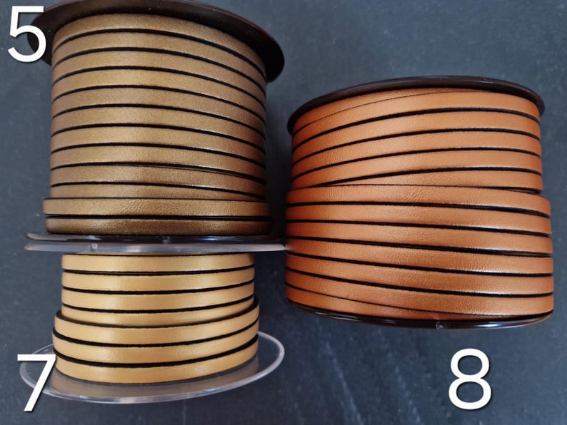 Cinturino in pelle piatta europea di alta qualità da 5 mm immagine 3