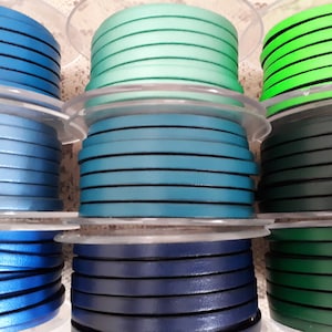 5mm Flat Leather -  High Quality Leather Cord - Made in EU
