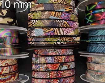 10 mm Flat Leather -  High Quality Leather Cord - Made in EU