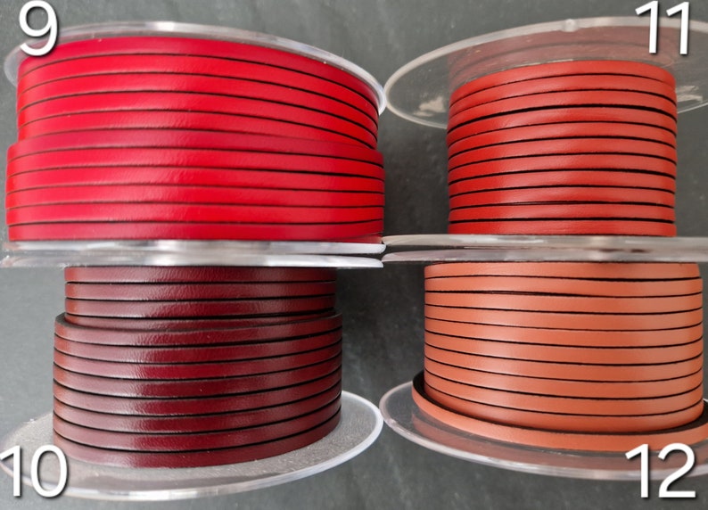 cinturino in pelle piatta europea di alta qualità da 3 mm immagine 4