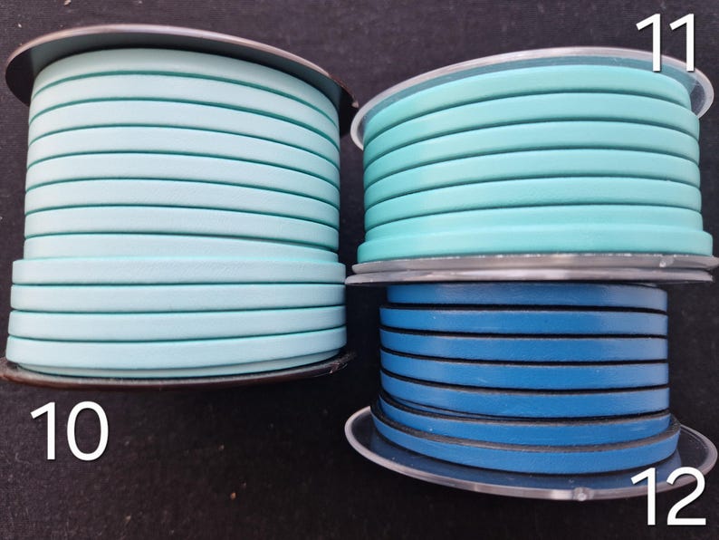 5mm Flat Leather - High Quality Leather Cord - Made in EU image 5