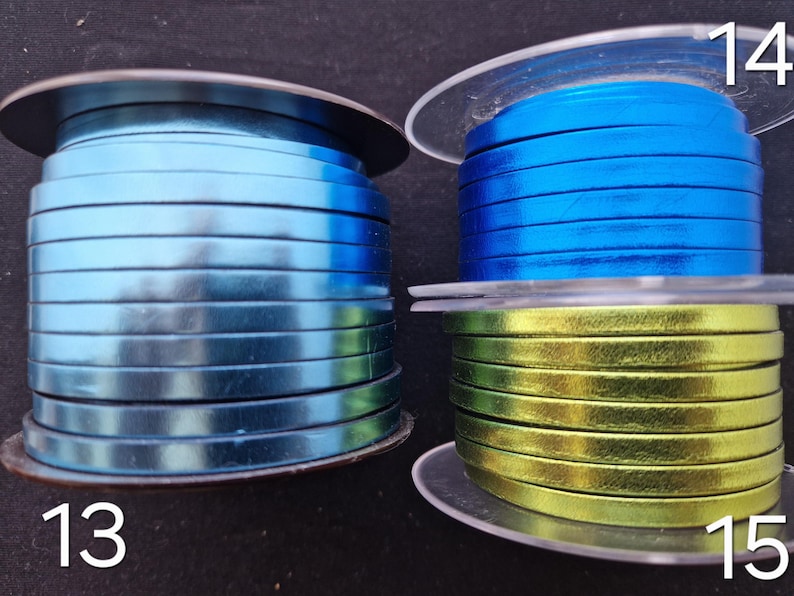 5mm Flat Leather - High Quality Leather Cord - Made in EU image 6