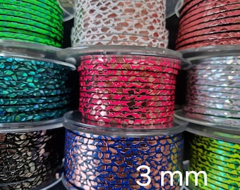 cinturino in pelle piatta europea di alta qualità da 3 mm