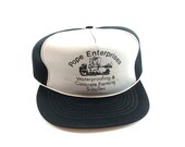 vintage Pope Enterprises snapback trucker hat vintage cap vintage trucker hat black and gray snapbakc trucker hat vintage hat