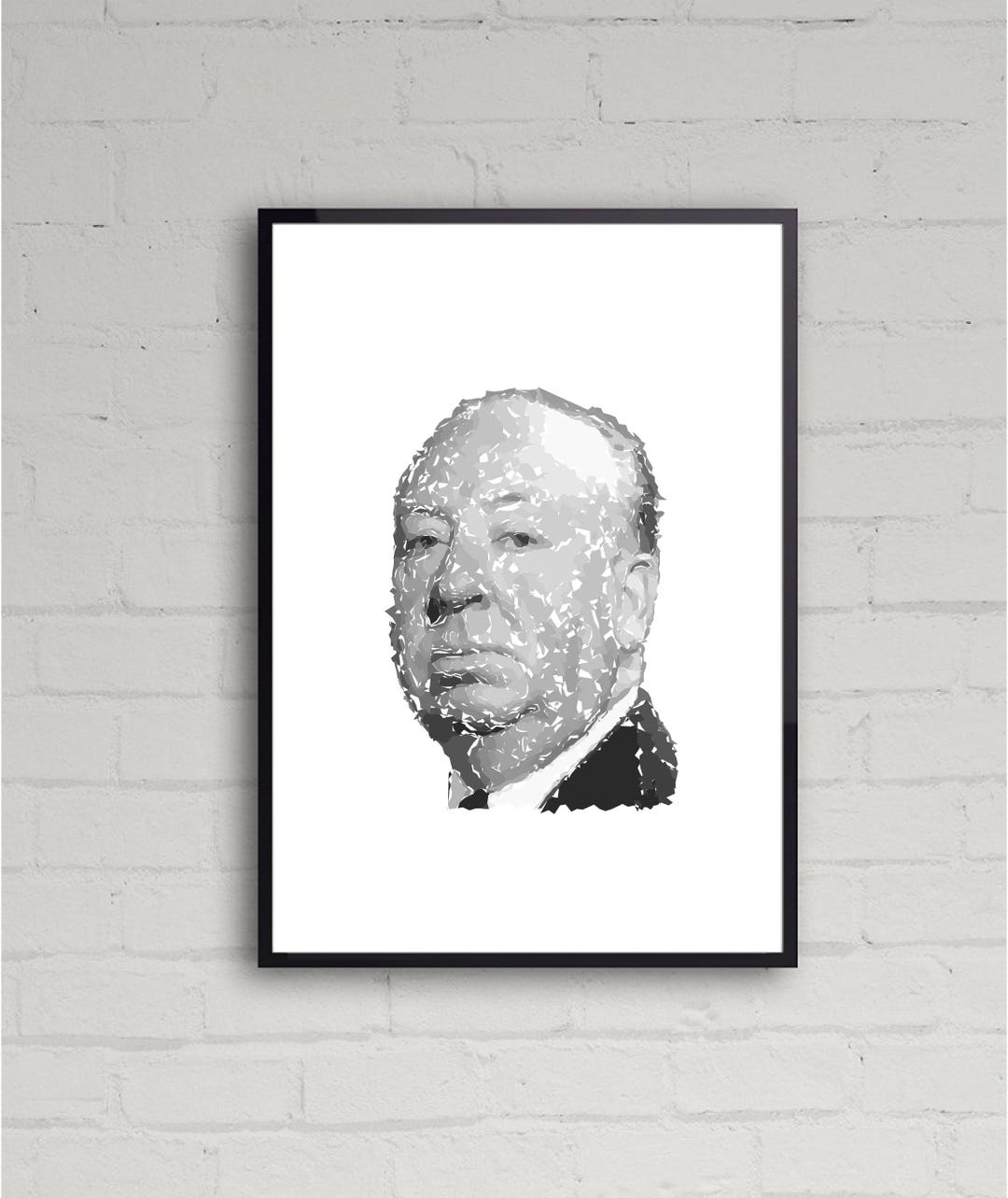 Alfred Hitchcock Printable Wall Art Design Home Decor Poster Instant Download Various Sizes ...
