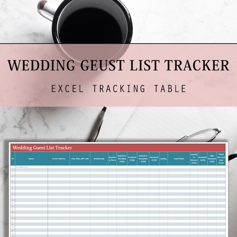 wedding guest list planner wedding guest list planner