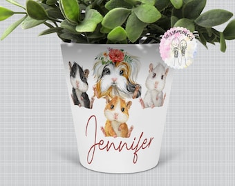 Guinea Pig gift | Guinea Pig Plant Pot | Personalised Guinea Pig | Cute Guinea Pig Planter | Guinea Pig Plant Pot |Winter Guinea plant pot