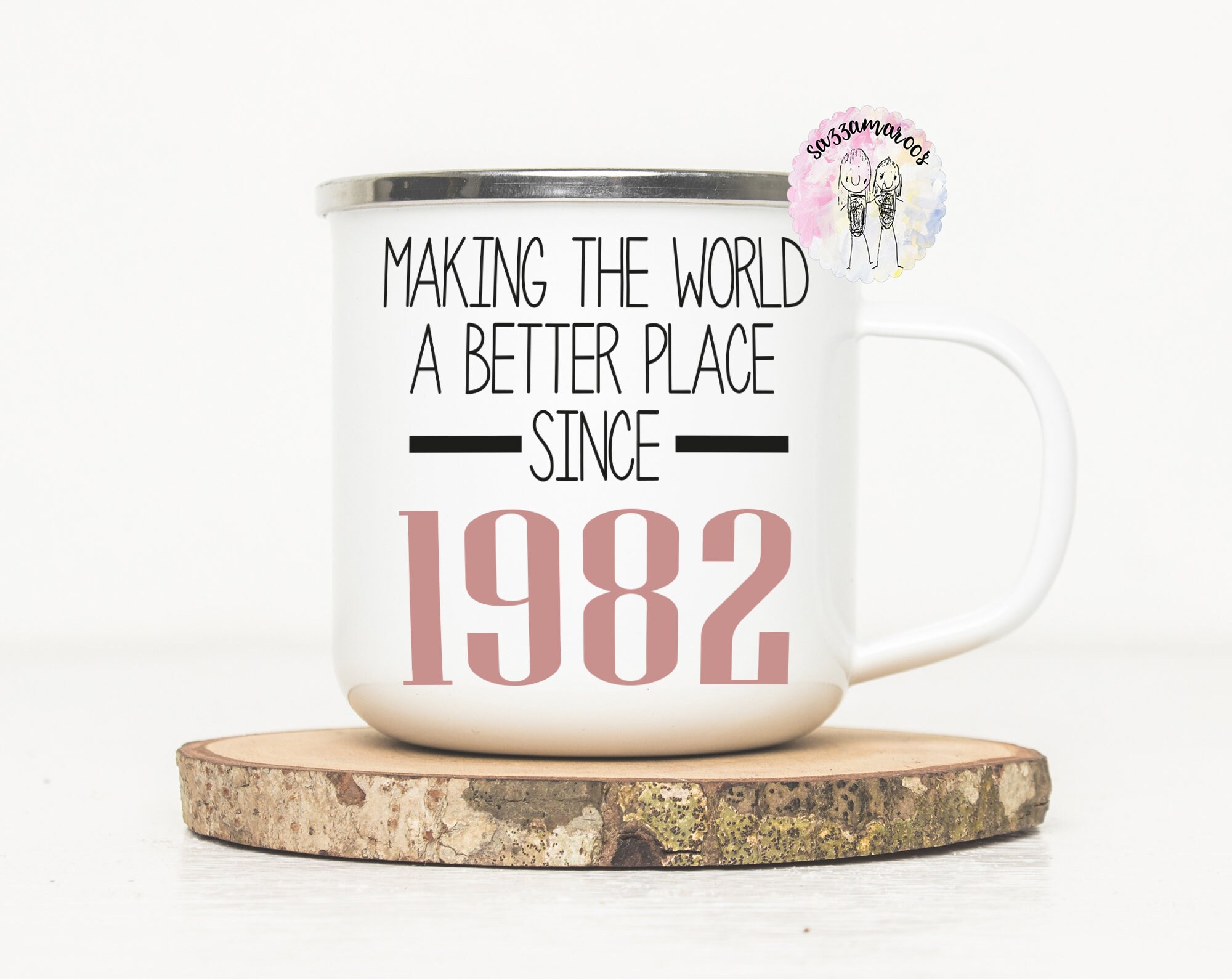 40th Birthday Mug Making the World a Better Place Since 1982 | Etsy UK