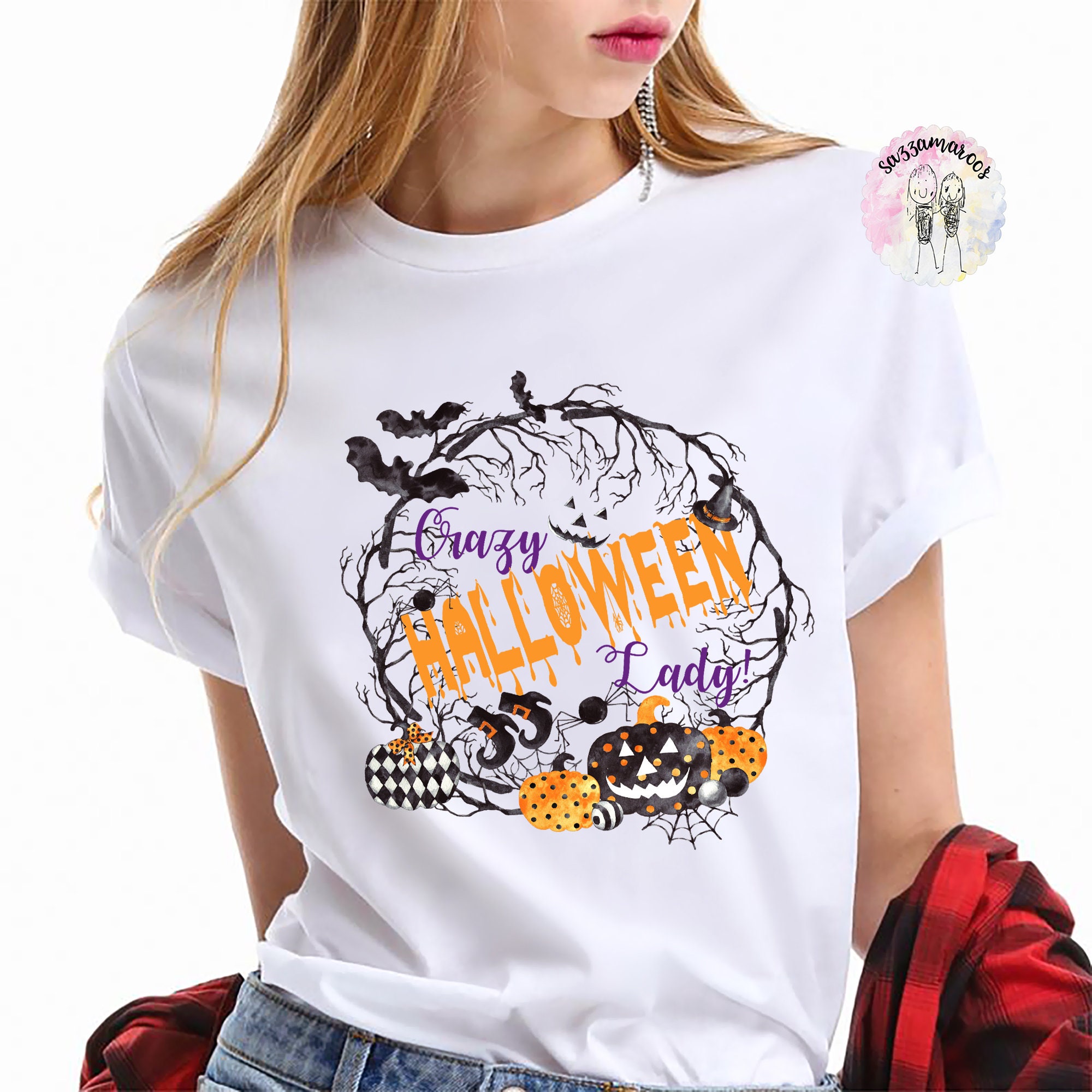 ladies halloween tee shirts