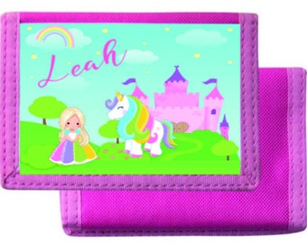 Personalised Unicorn Wallet | Kids Unicorn Purse| Kids Purse | Pink Wallet | Unicorn Wallet | Girls Pink Wallet | Toddler gift | Unisex