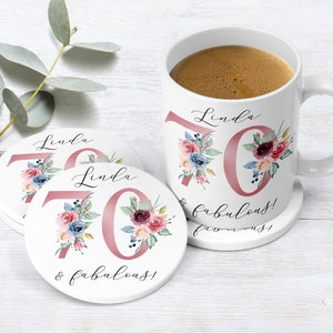 70er Geburtstag Tasse | 70er und Fabelhaftes | Alles Gute zum 70. Geburtstag | 70er Jahre | 70er | 70er Geburtstagsgeschenk | Jahrgang 1954 Geschenk | Individuelle Tasse zum 70. Geburtstag
