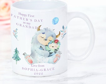 My First Fathers Day as a Grandad gift mug | First Fathers Day gift for Grandad, Grandpa, Pops, Papa |New Grandad, Gramps Keepsake from baby