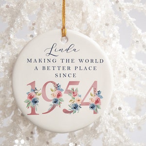 40th Birthday Gift Making the world a better place since 1984 40s 40 40th Birthday Gift born in 1984 Gift Ceramic 40th Ornament image 5