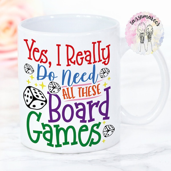 Yes, I really do need all these board games mug | Funny Board Game Mug | Board Games gift | Meeple mug | Meeple gift | Board Game Stocking