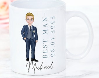 Best Man Mug | Best Man gift | Groomsman gift | Usher gift | Wedding thank you gifts | Personalised best man | Father of the Bride, Groom