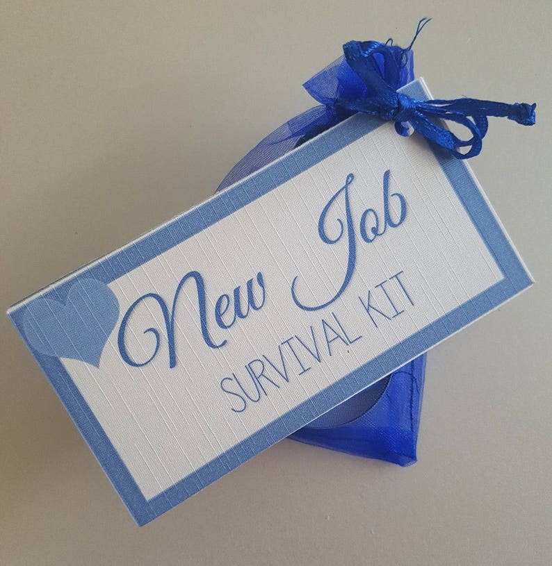NEW JOB Survival Kit Good Luck New Job gift Etsy